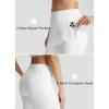 imageLibin Womens 27 29 Bootcut Pants Stretchy Casual Travel Dress Slacks Golf Athletic Workout Yoga Pants with PocketsWhite