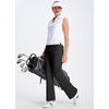 image:imageLibin Womens Pants with Pockets 2931 High Waisted Lightweight Bootcut Casual Pants for Golf Travel Work AthleticBlack