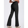 image:imageLibin Womens Pants with Pockets 2931 High Waisted Lightweight Bootcut Casual Pants for Golf Travel Work AthleticBlack
