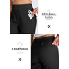 image:imageLibin Womens Pants with Pockets 2931 High Waisted Lightweight Bootcut Casual Pants for Golf Travel Work AthleticBlack