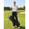 image:imageLibin Womens Pants with Pockets 2931 High Waisted Lightweight Bootcut Casual Pants for Golf Travel Work AthleticBlack