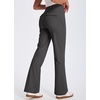 image:imageLibin Womens Pants with Pockets 2931 High Waisted Lightweight Bootcut Casual Pants for Golf Travel Work AthleticDark Grey
