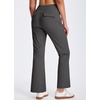 image:imageLibin Womens Pants with Pockets 2931 High Waisted Lightweight Bootcut Casual Pants for Golf Travel Work AthleticDark Grey