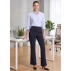 image:imageLibin Womens Pants with Pockets 2931 High Waisted Lightweight Bootcut Casual Pants for Golf Travel Work AthleticNavy Blue
