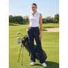 image:imageLibin Womens Pants with Pockets 2931 High Waisted Lightweight Bootcut Casual Pants for Golf Travel Work AthleticNavy Blue