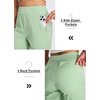 image:imageLibin Womens Pants with Pockets 2931 High Waisted Lightweight Bootcut Casual Pants for Golf Travel Work AthleticPea Green