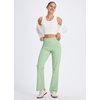 image:imageLibin Womens Pants with Pockets 2931 High Waisted Lightweight Bootcut Casual Pants for Golf Travel Work AthleticPea Green