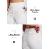 image:imageLibin Womens Pants with Pockets 2931 High Waisted Lightweight Bootcut Casual Pants for Golf Travel Work AthleticWhite