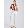 image:imageLibin Womens Pants with Pockets 2931 High Waisted Lightweight Bootcut Casual Pants for Golf Travel Work AthleticWhite