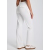 image:imageLibin Womens Pants with Pockets 2931 High Waisted Lightweight Bootcut Casual Pants for Golf Travel Work AthleticWhite
