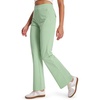 image:imageLibin Womens Pants with Pockets 2931 High Waisted Lightweight Bootcut Casual Pants for Golf Travel Work AthleticPea Green